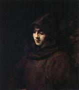 REMBRANDT Harmenszoon van Rijn Titus in a Monk-s Habit painting